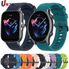 Ремешок силиконовый для Xiaomi Huami Amazfit Bip GTS 3 2 Gtr 3 Pro 2 2e, спортивный браслет для наручных часов, 2022 мм