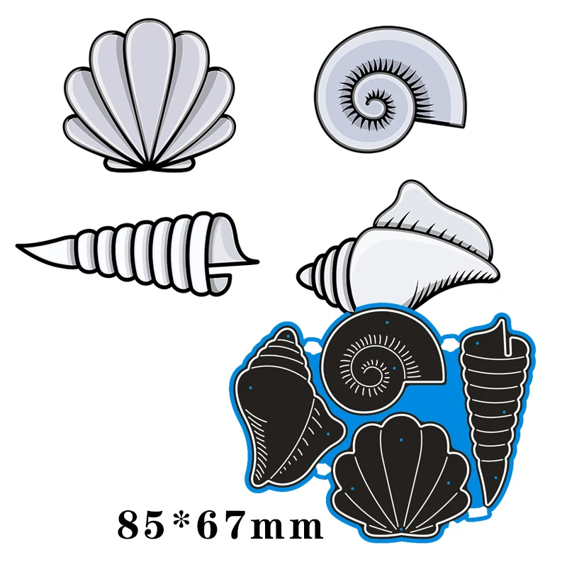 

85*67mm All Kinds of Shells New Metal Cutting Dies decoration Scrapbook Embossing Paper New Craft Album Card Punch Knife Mold