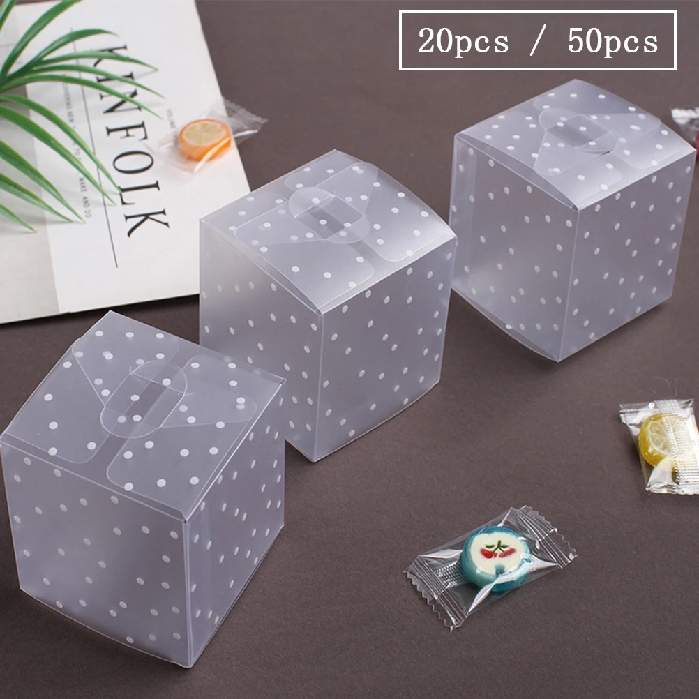 20/50 шт. прозрачная коробка для конфет 4 см 6 см|Подарочные сумки и упаковка| |