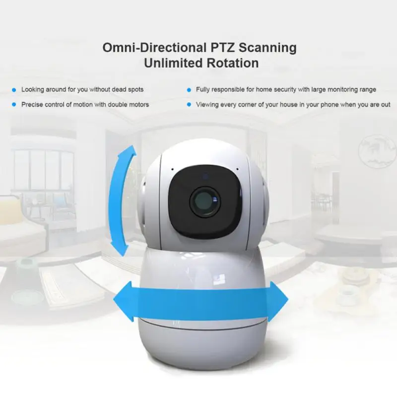 

IP-камера видеонаблюдения, 1080P HD, Wi-Fi, ИК, ночное видение
