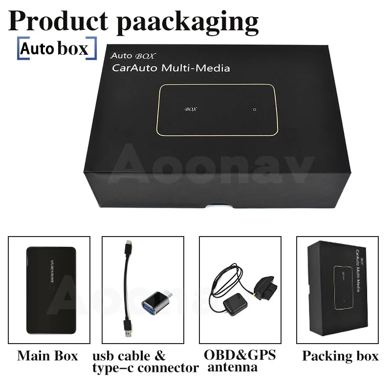 Carplay Ai Box Android 10.0 Car Multimedia Player New Version 4+64G Wireless For Apple Auto Google Tv | Автомобили и мотоциклы