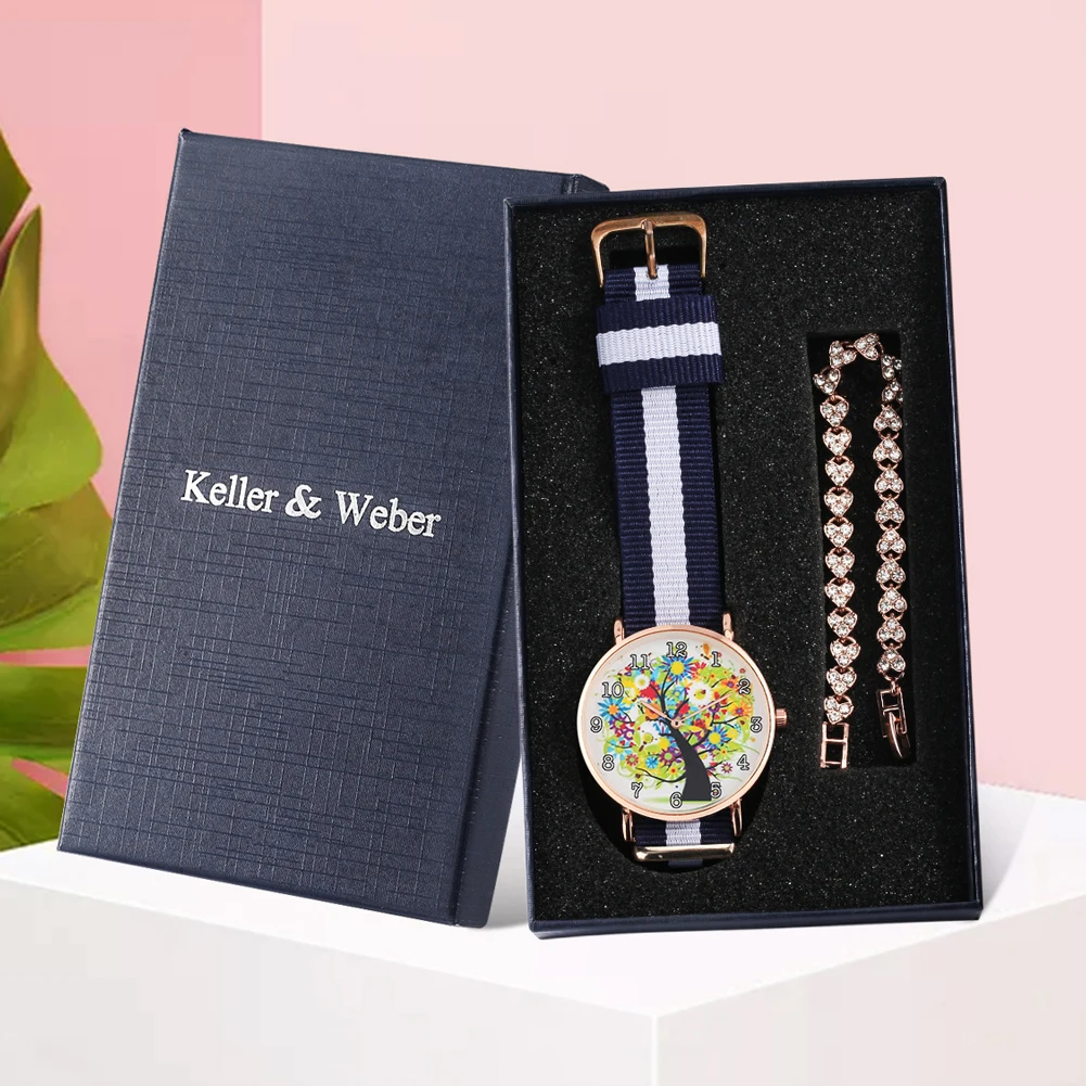

Women Watches Luxury Bracelet Set with Box Female Wristwatches Ladies Quartz Wrist Watches Bracelet Gift for Girl Reloj Mujer
