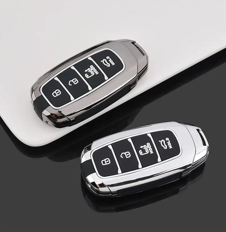 Автомобильные аксессуары чехол для ключа Hyundai KONA KAUAI Solaris Azera Elantra greatig Accent Santa Fe 2017