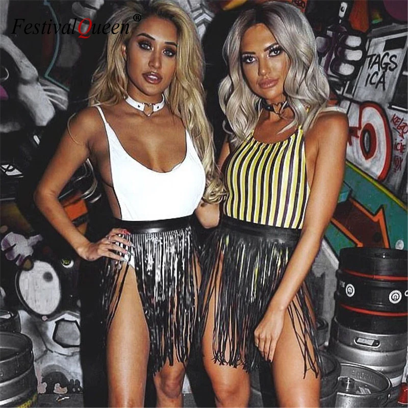 Женская юбка из искусственной кожи черная белая вечерняя облегающая с длинными