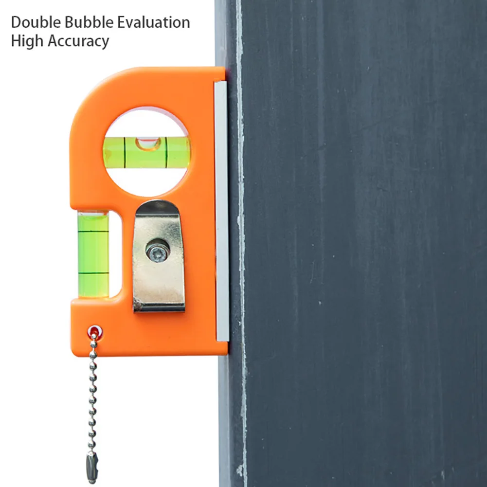 Professional Mini Level Ruler Bubble Clamp Practical Measuring Accurate Portable ABS Keychain Magnetic Base Easy Operate | Инструменты