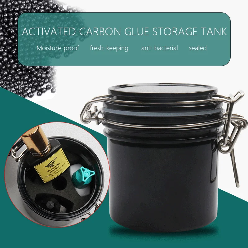 Контейнер для хранения клея ресниц контейнер подставка с активированным углем