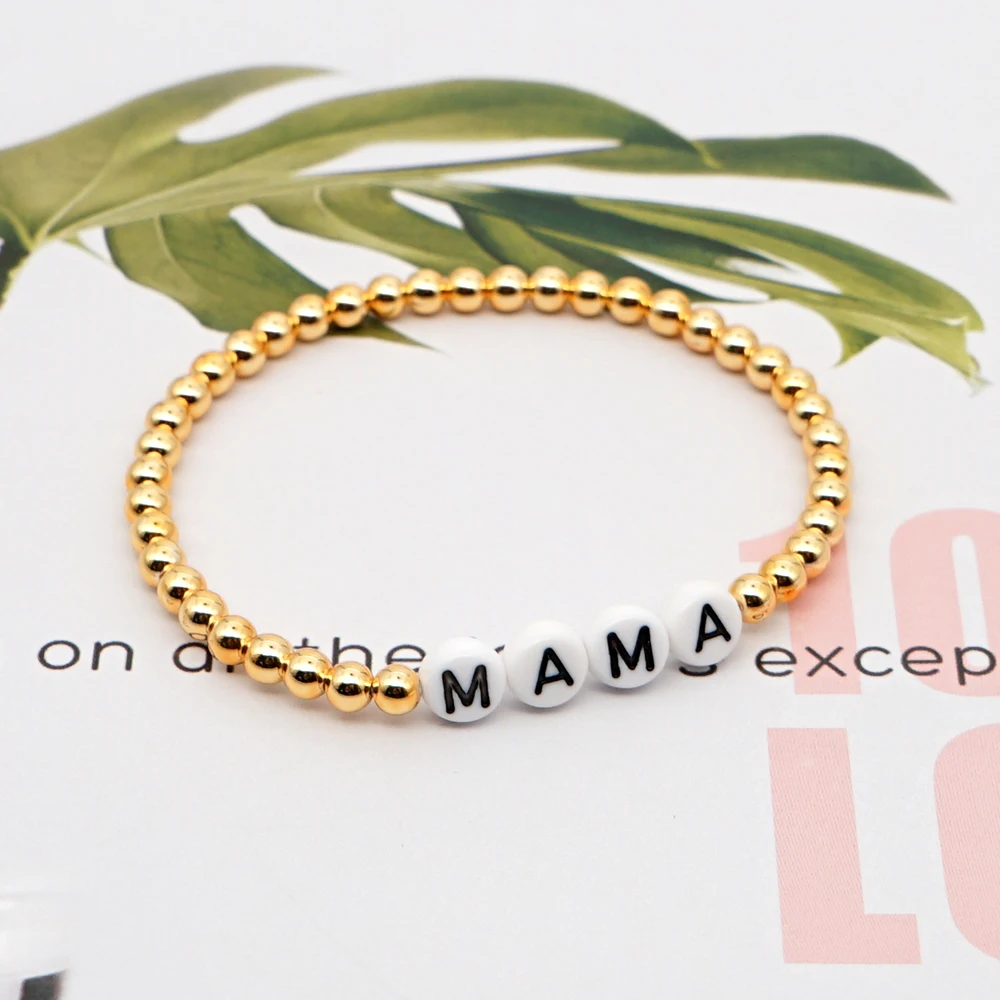 GO2BOHO женский браслет женские браслеты с надписью MAMA подарок на день матери модные