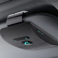 handsfree car kit 4 2 sun visor clip wireless audio receiver speakerphone loud speaker music player dual microphone