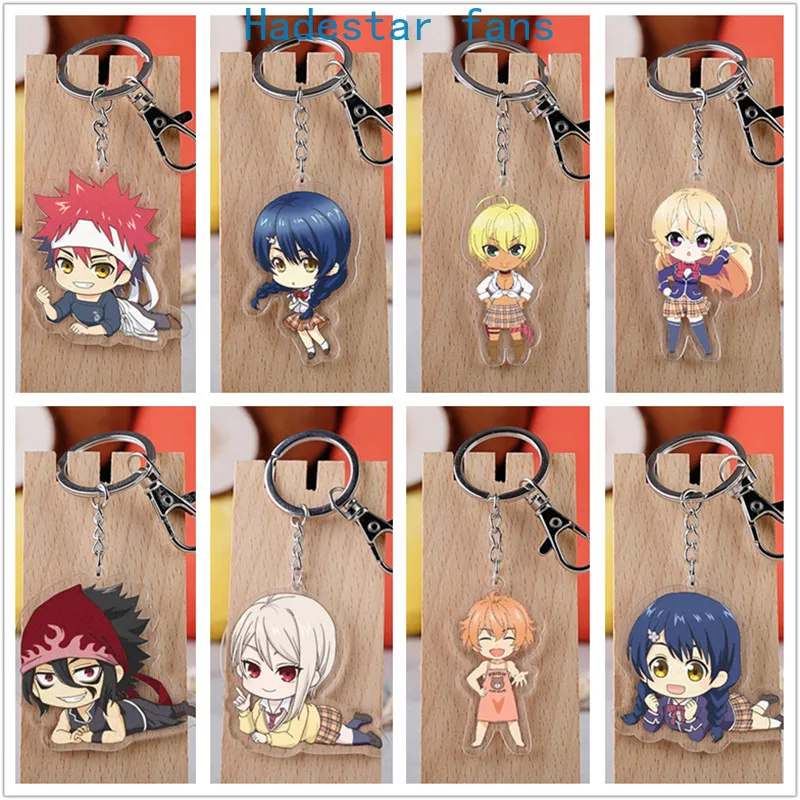 10 шт./лот аниме шокугеки из пищевых войн нет сомы акриловый брелок игрушка