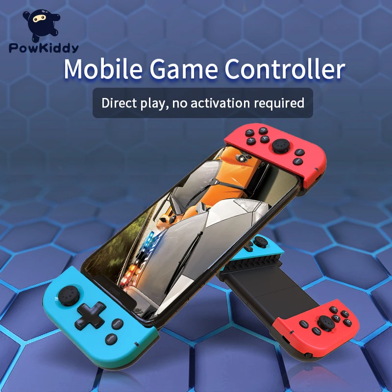 Беспроводной геймпад POWKIDDY X6 PRO для мобильных игр джойстик с прямым