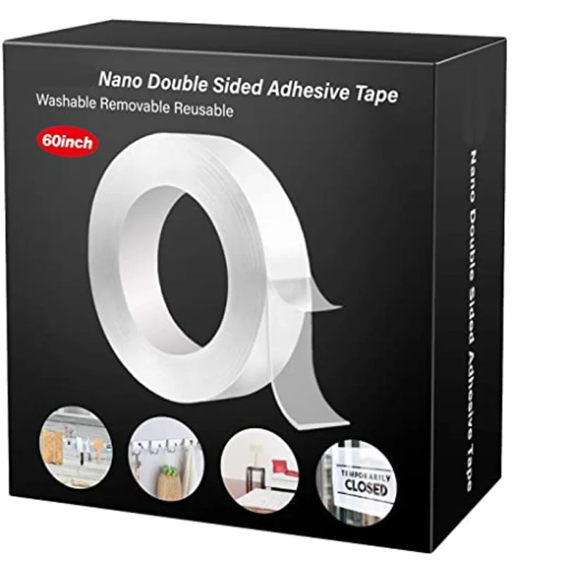 5 м 1 нано Двусторонняя лента прозрачная многоразовая водонепроницаемая клейкая