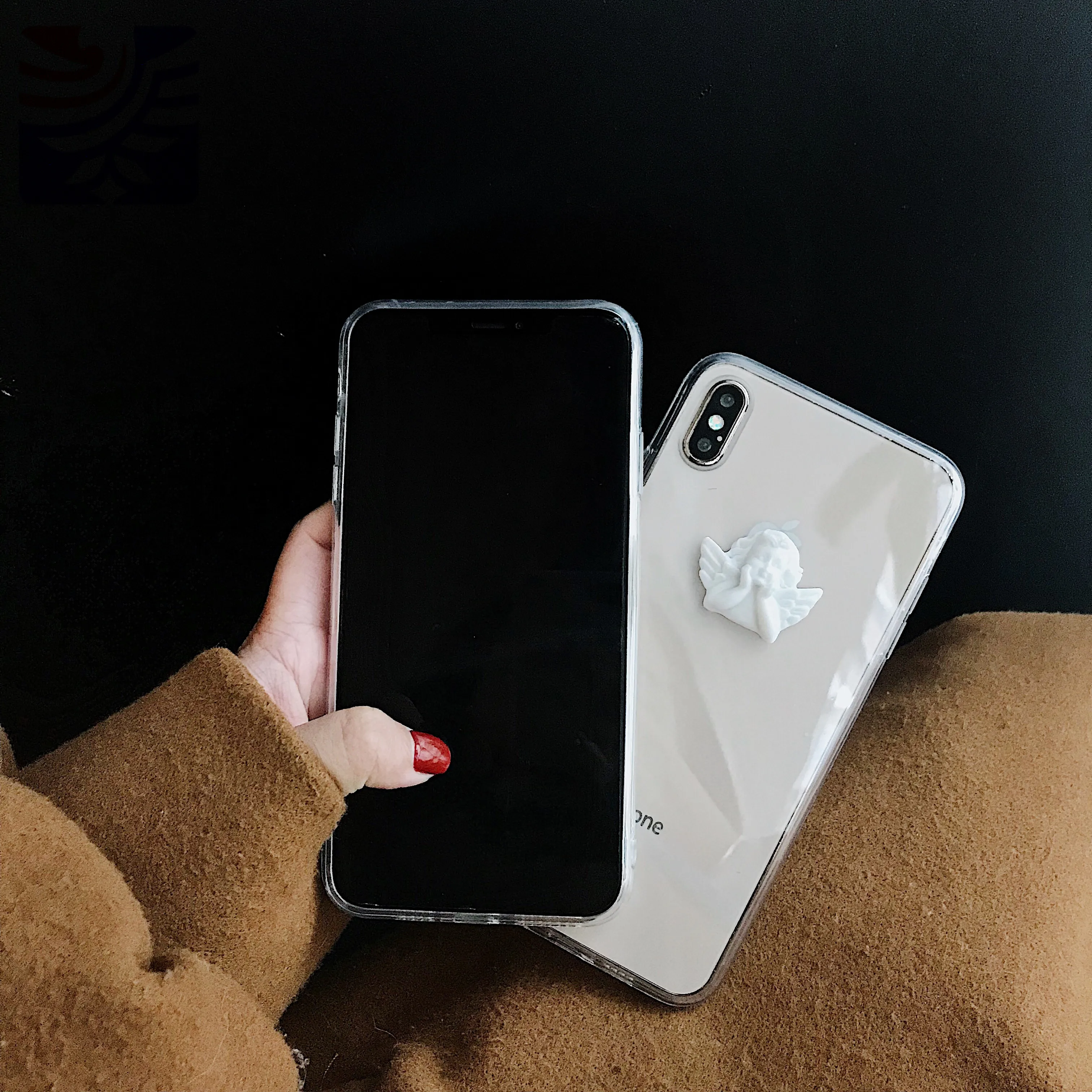 PEIPENG прозрачный силиконовый чехол для iphone X XR XS MAX 8 Angel TPU мягкий 6 6S 7 Plus защитный |