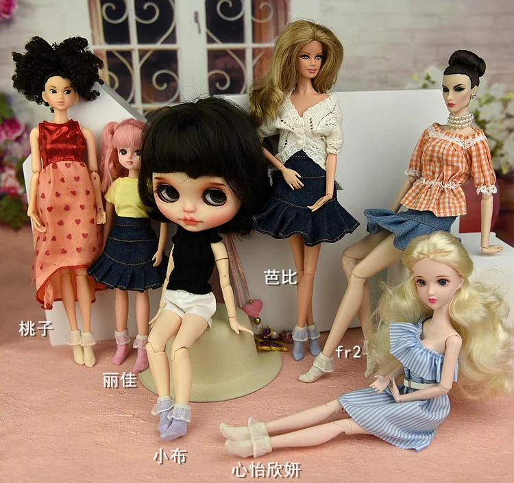 Аксессуары для кукол/кукол 12 цветов 1/6 BJD Xinyi Барби Blythe FR ST AZONE куклы OB Рождество |