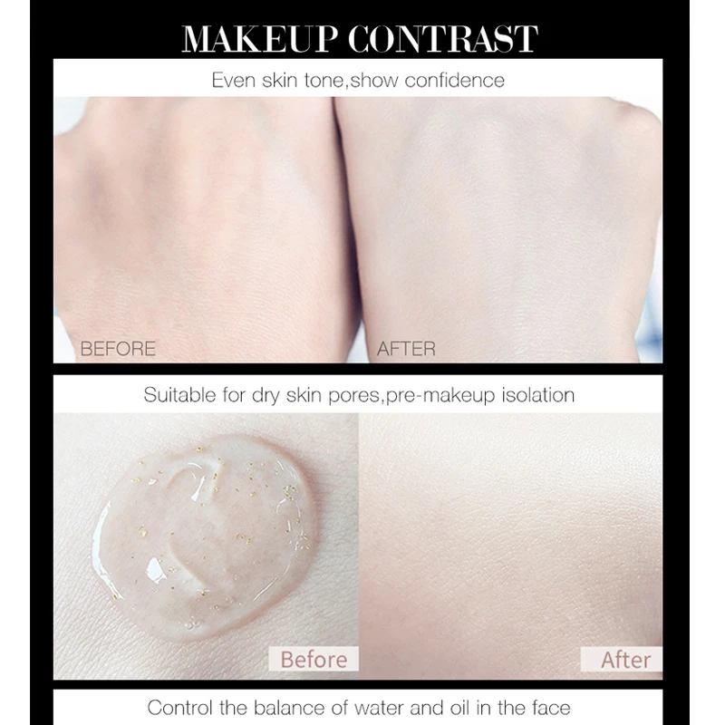 Грунтовка для макияжа 24K Gold Infused Oil Face макияж основа увлажняющий Макияж