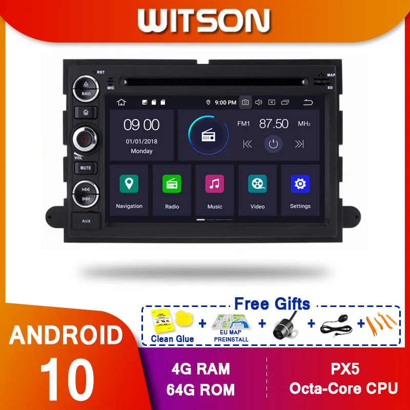 WITSON Android 10 0 Восьмиядерный автомобильный Dvd GPS плеер для FORD F150 4 Гб ОЗУ 64 ПЗУ IPS