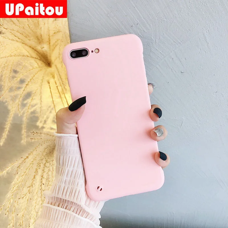UPaitou тонкий безрамный чехол для OPPO Reno R17 RX17 Neo Pro R15X R11 S однотонный Матовый Жесткий