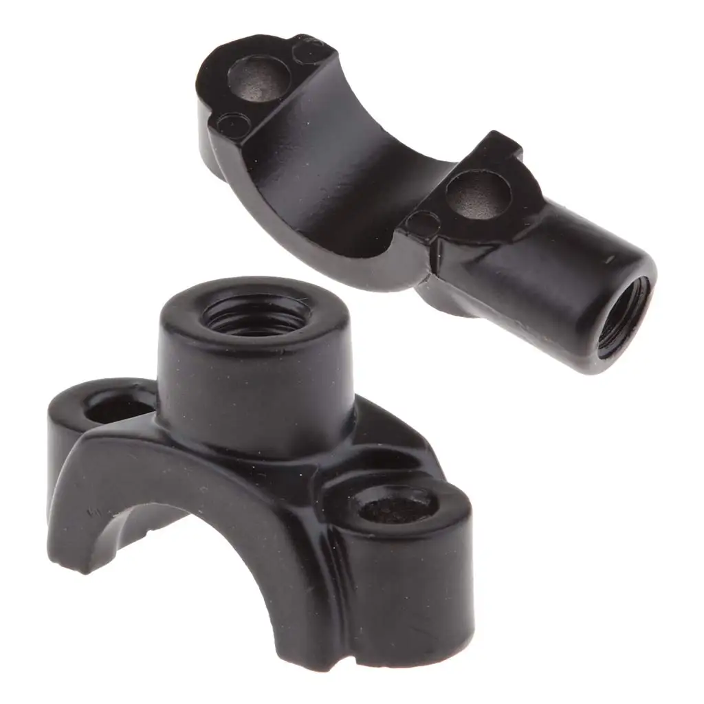 

Black Universal Motorcycle Rearview Mirror Adapters Holder Mounting Clamp 7/8 2 PCS
