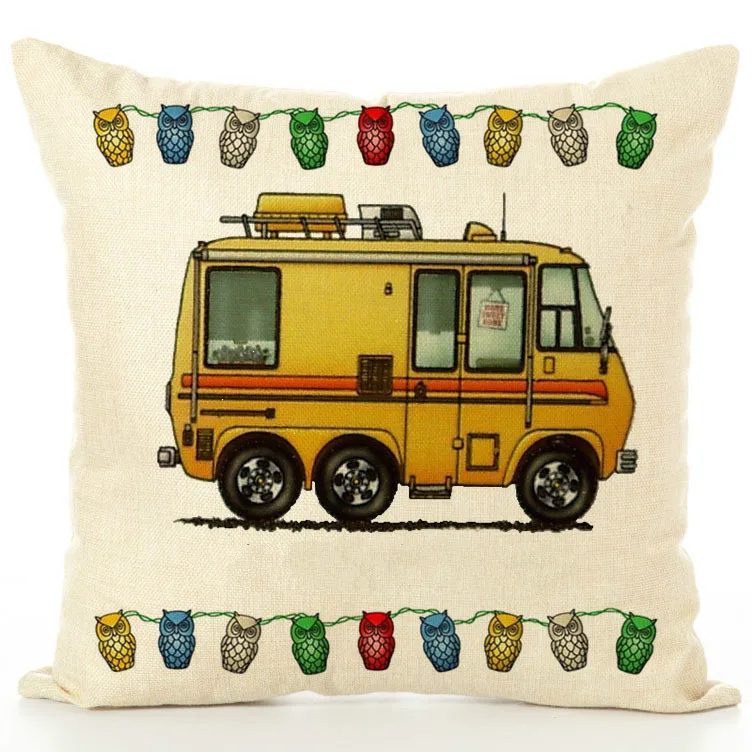 Camper Чехлы несколько RV одиночный принт дома Гостиная Диван украшения наволочка