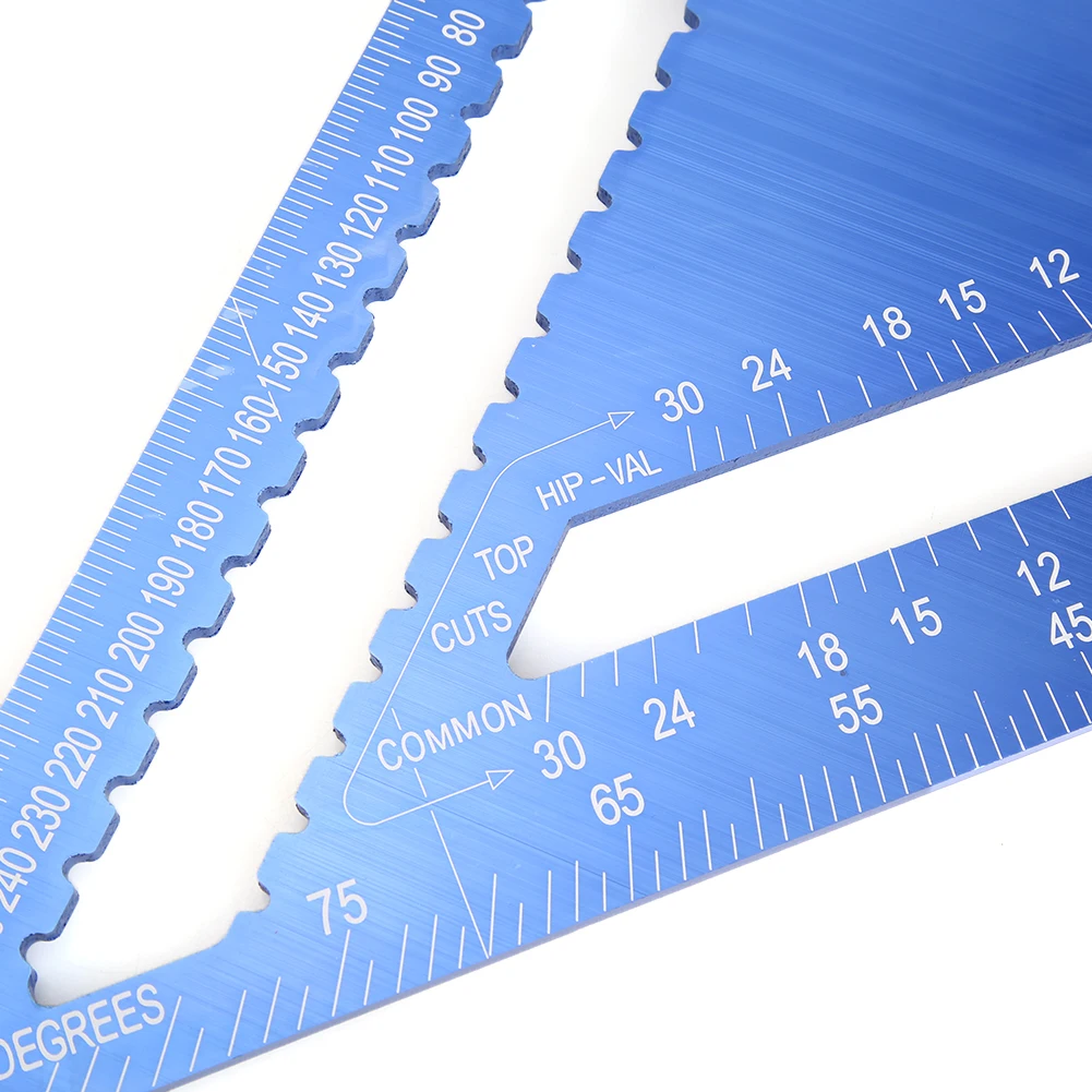 

Angle Ruler 12 inch Metric Aluminum Alloy Triangular Measuring Ruler Woodwork Speed Square Triangle Angle Protractor Tools Hot