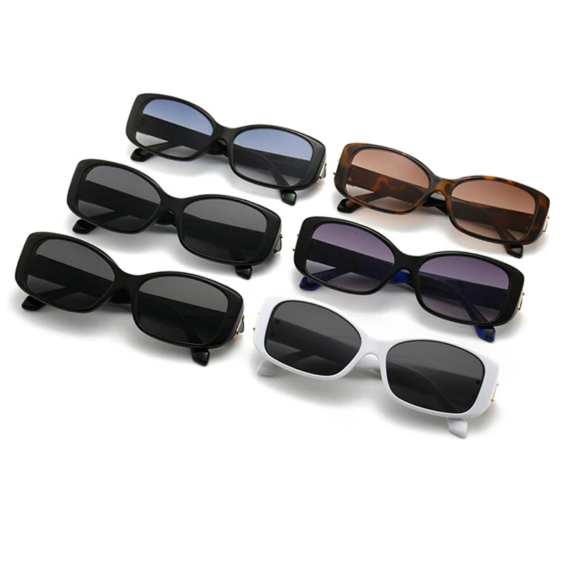 

Vintage Rectangle Sunglasses For Women 2020 Fashion Brand Design Black Sun Glasses Men Shades Glasses Eyewears UV400