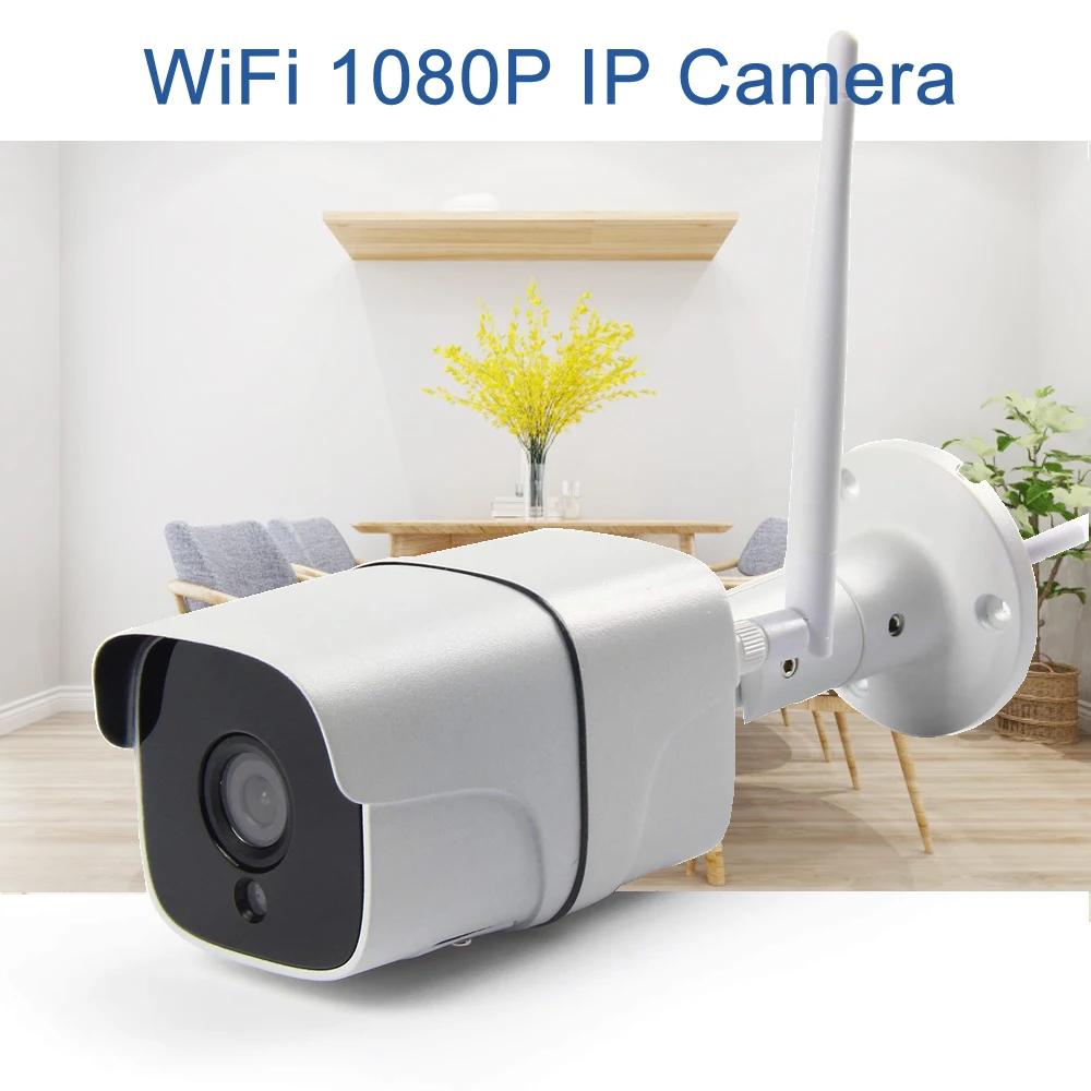 Full HD 1080P Водонепроницаемая WiFi IP камера TF карта наблюдения наружная безопасности