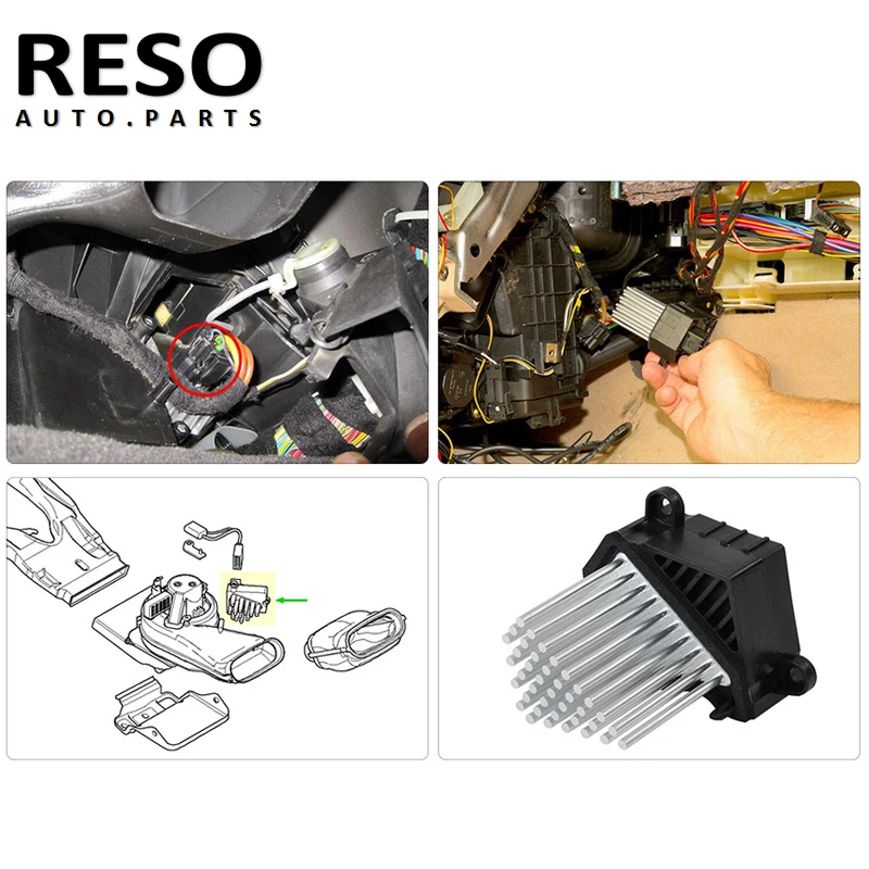 RESO Воздуходувка двигатель резистор заключительный этап блок для BMW 3 5 X3 X5 серии M3