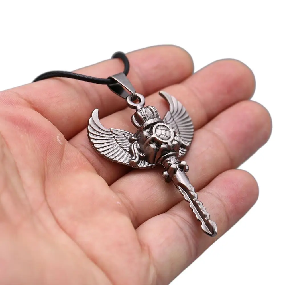 Ожерелье с подвеской в виде пентаграммы популярное аниме ожерелье черного