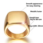 Обручальные кольца из нержавеющей стали, мужское модное гладкое полировочное кольцо, ювелирные изделия, большое кольцо в стиле хип-хоп, золотое, черное, синее кольцо 2020, большой палец