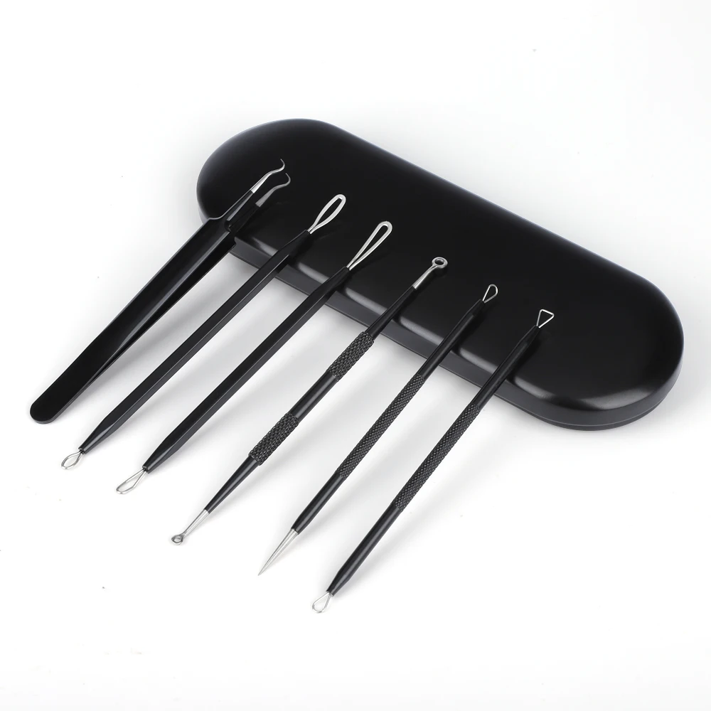 Набор экстракторов акне из нержавеющей стали набор для удаления черных точек