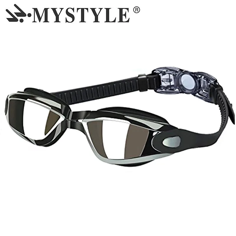 MYSTYLE, новинка, очки для плавания, мужские, силиконовые, водонепроницаемые, противотуманные, конкурентоспособные, профессиональные, спортивные, стеклянные, для дайвинга, для плавания, бассейна, стекло es