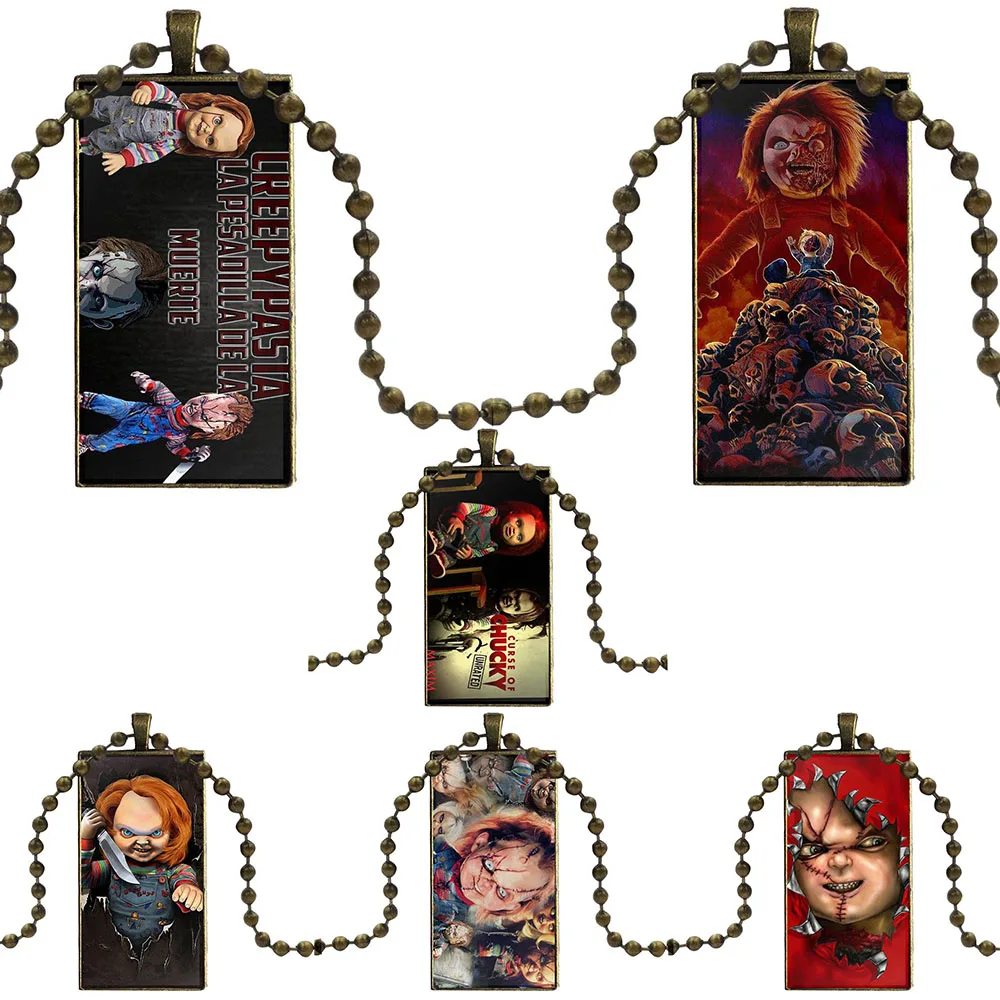 Для женщин Свадебные стеклянный кулон ожерелье ручной работы половина