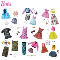 original barbie accessories fashion outfit barbie clothes set dolls toys for girls children for 30cm bag necklace accessories