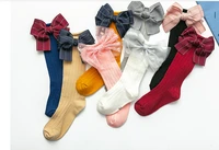 20pairlot spring autumn winter kids sock cotton spanish style big bow baby socks toddler newborn accessories for 1 8year