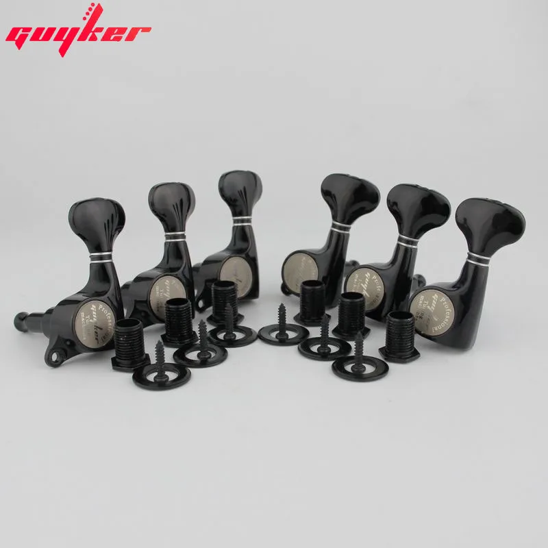 GUYKER черные тюнеры для электрогитары|Детали и аксессуары гитар| |