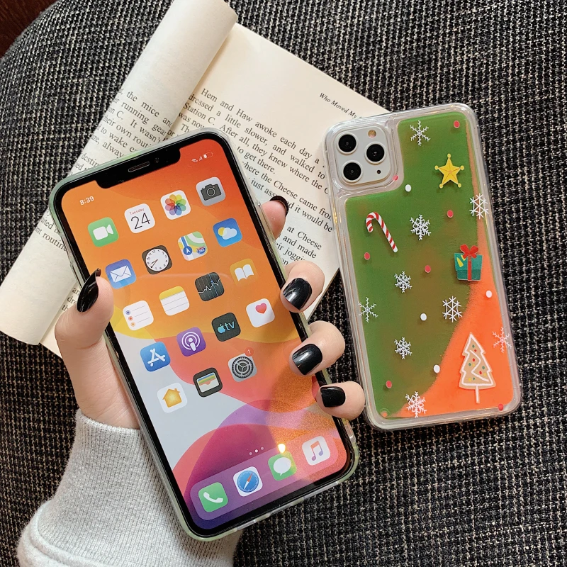 GlamPhone чехол Рождественский светящийся для телефона iPhone11Pro/Max X XS Max XR Жесткий Чехол