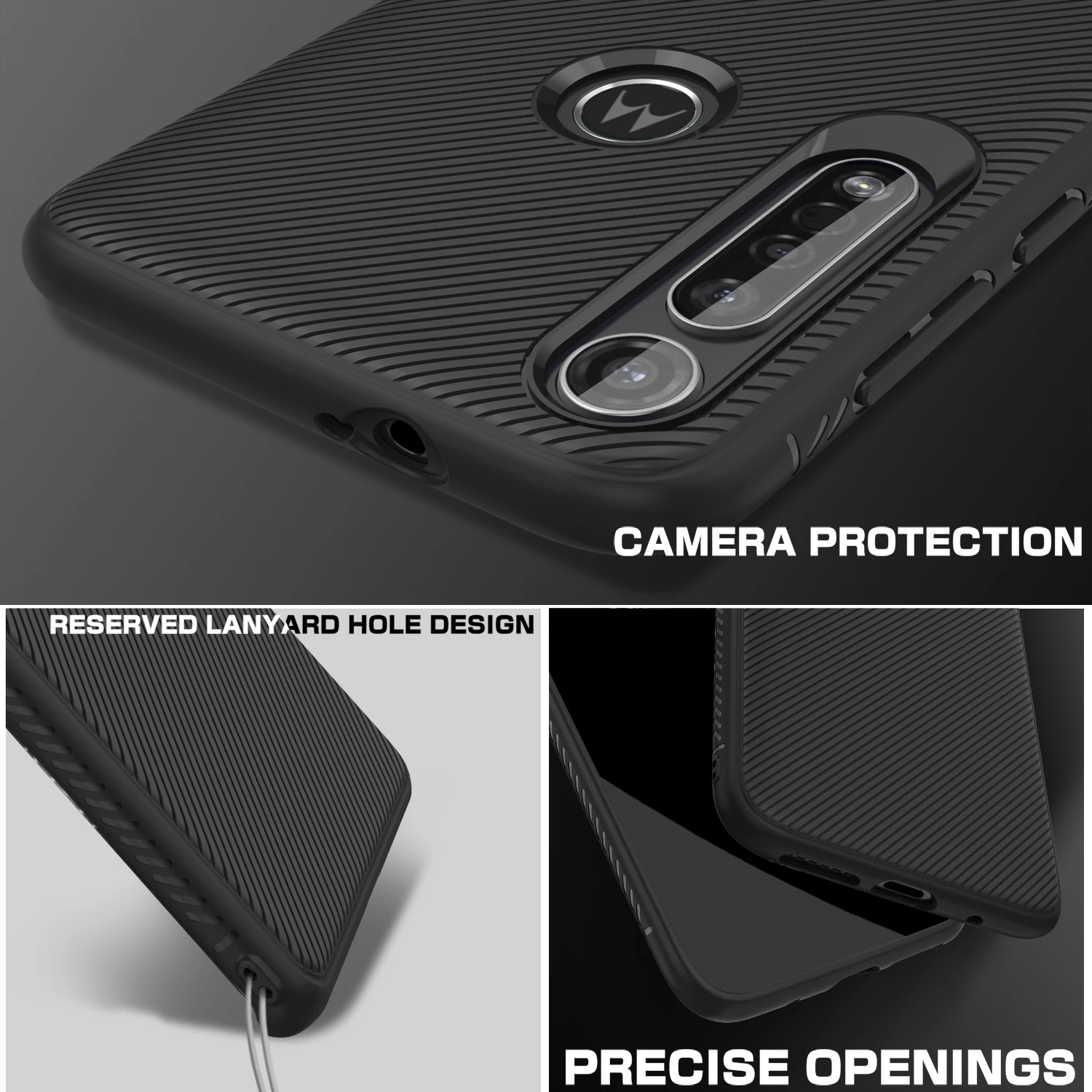 Чехол для Motorola Moto G8 Plus чехол G7 Play устойчивый к царапинам и антискользящий мягкий