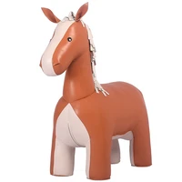 LARGE FINE HORSE STOOL Microfiber Leather Surface A Special Furniture For Your Home Decoration Fine Horse Stool
