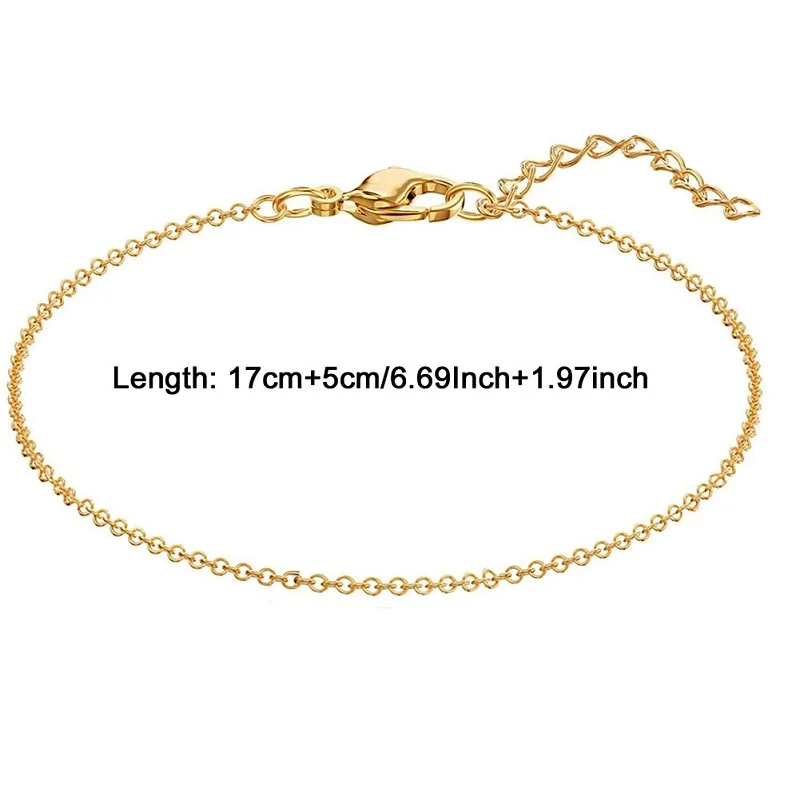 Простой браслет из нержавеющей стали для женщин и девочек застежка OT скрепки