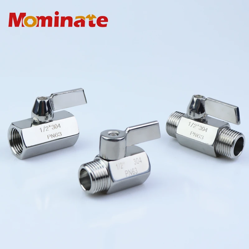 SS 304 мини шаровой клапан из нержавеющей стали 1/8 &quot1/4&quot 3/8 &quot1/2&quot BSP с наружной