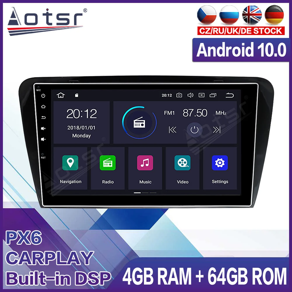 

Android Radio Tape Recorder Video Car Multimedia Player Stereo For Skoda Octavia 2014 2015 2016 2017 Head Unit Carplay GPS Navi