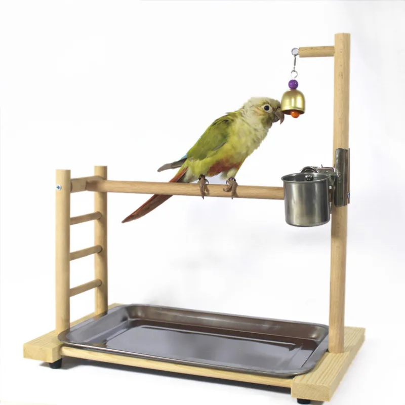 Alimentador de Aves Playstand para Conure Papagaio Alimentador Bandeja Cockatiel Parakeet Finch 39*36*23cm