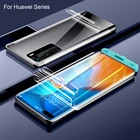 HD  Матовая всего тела крышка боковая гидрогель пленка для Huawei P40 pro + P30 pro Mate 40 pro + Nova фотокамеры мгновенного действия 8 7 pro Honor 30 pro Защитная пленка для экрана