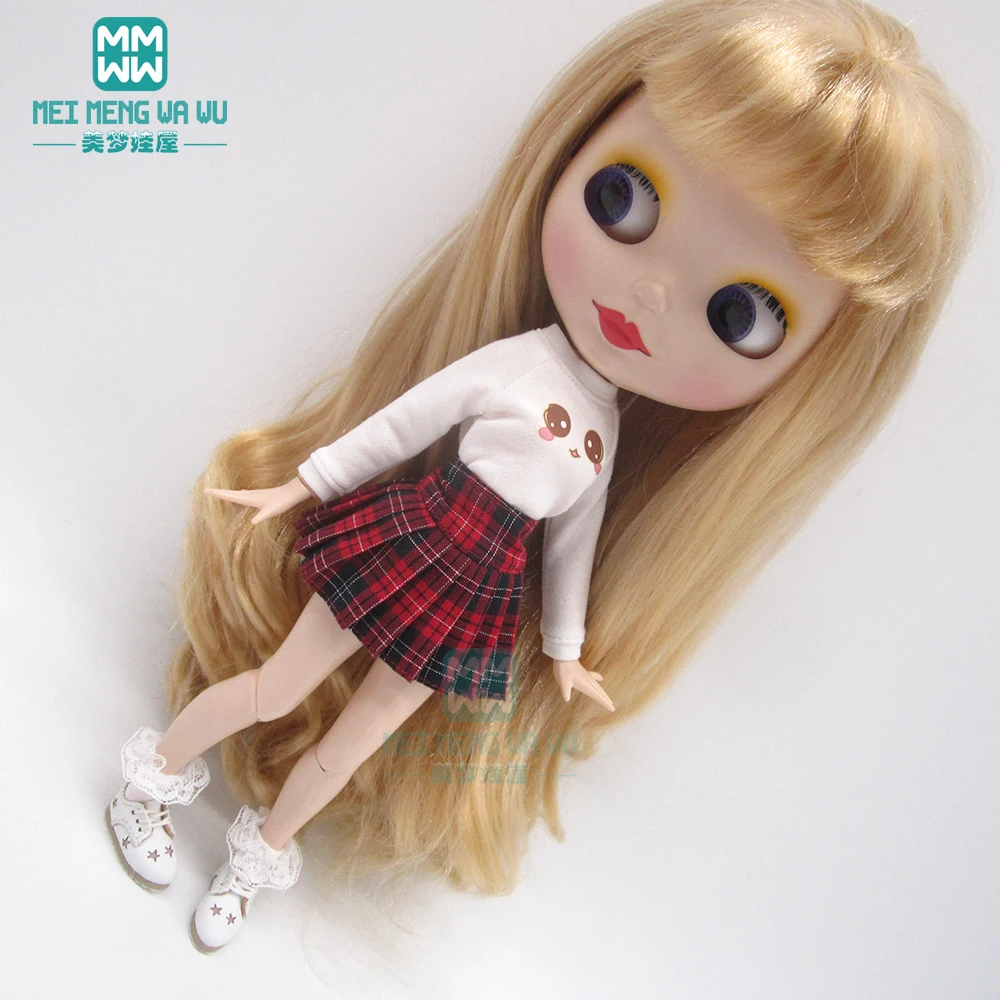Одежда для кукол Blyth модные футболки плиссированные юбки Azone OB23 OB24 1/6 1 шт. | Игрушки