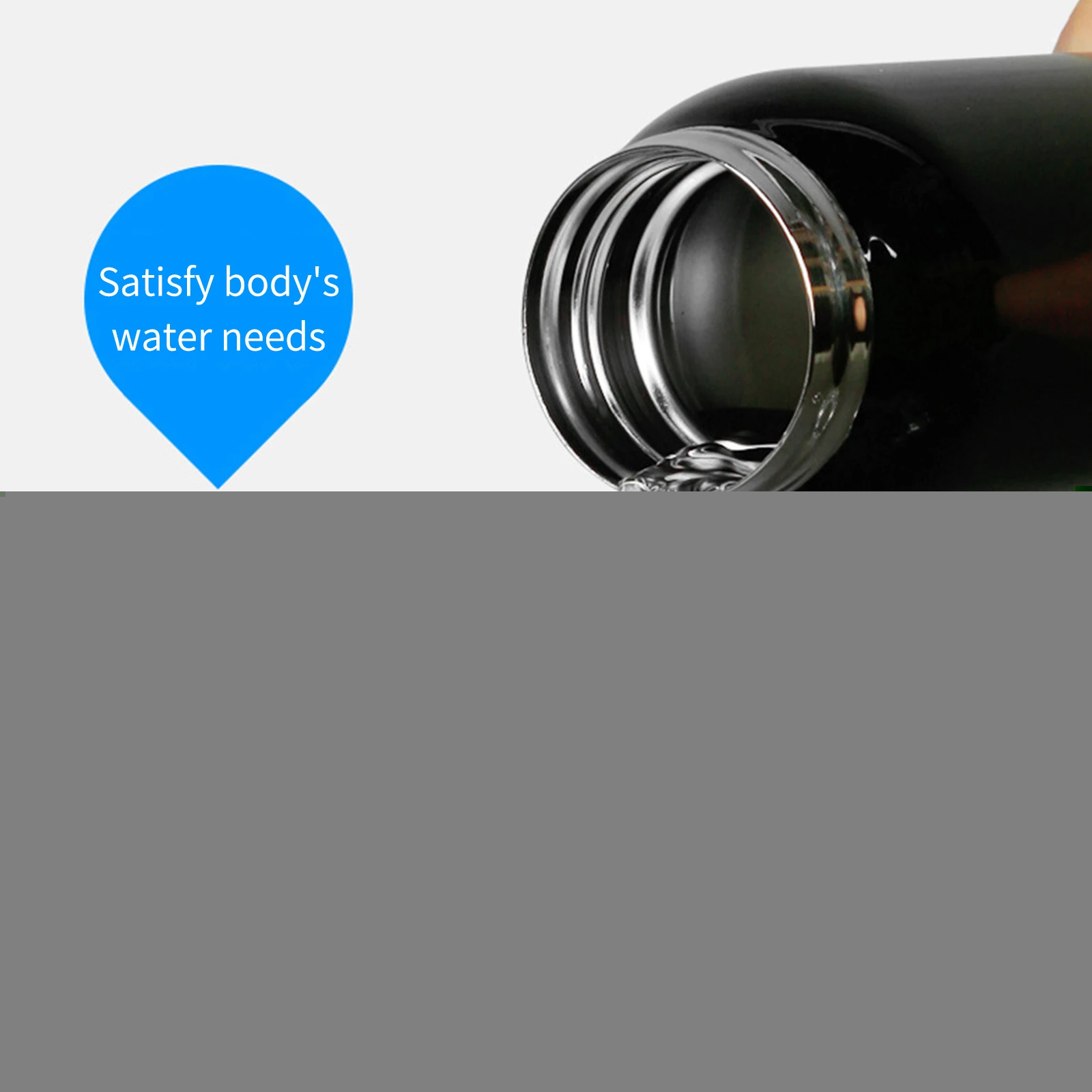 

500 ML Bike Water Bottle Outdoor Sport Portable Bicycle Kettle Water Bottle Stainless Steel Mountain Cycling Bottle