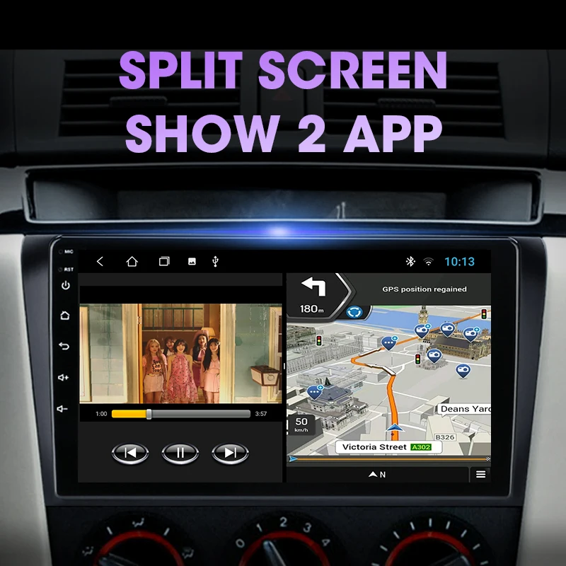 vtopek 9 4gwifi dsp 2din android 10 0 car radio multimedia player auto stereo navigation gps for mazda 3 2004 2009 with bose free global shipping