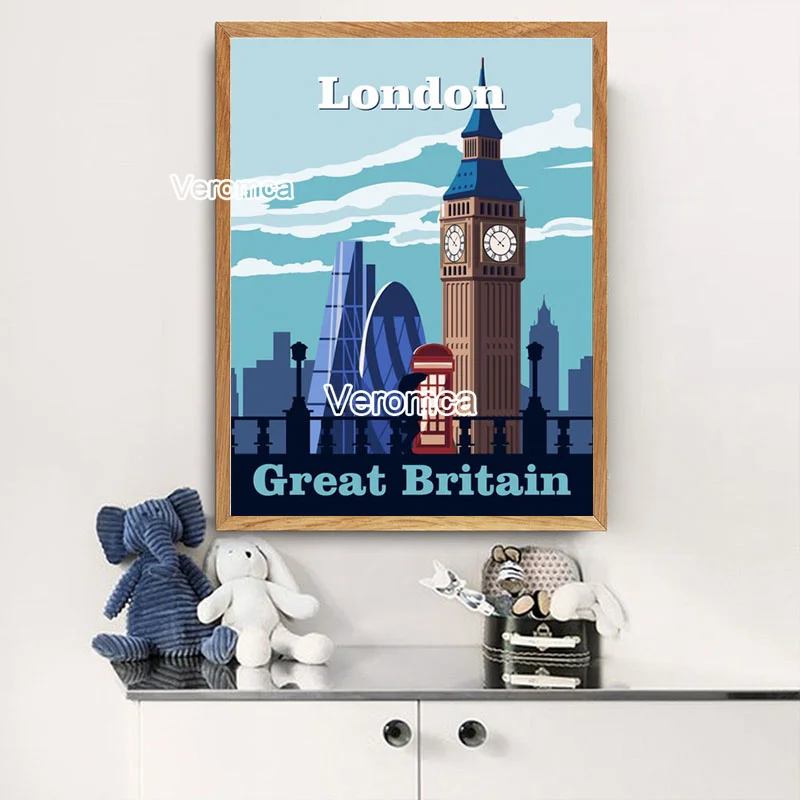 Алмазная вышивка &quotсделай сам&quot алмазная живопись с изображением городского