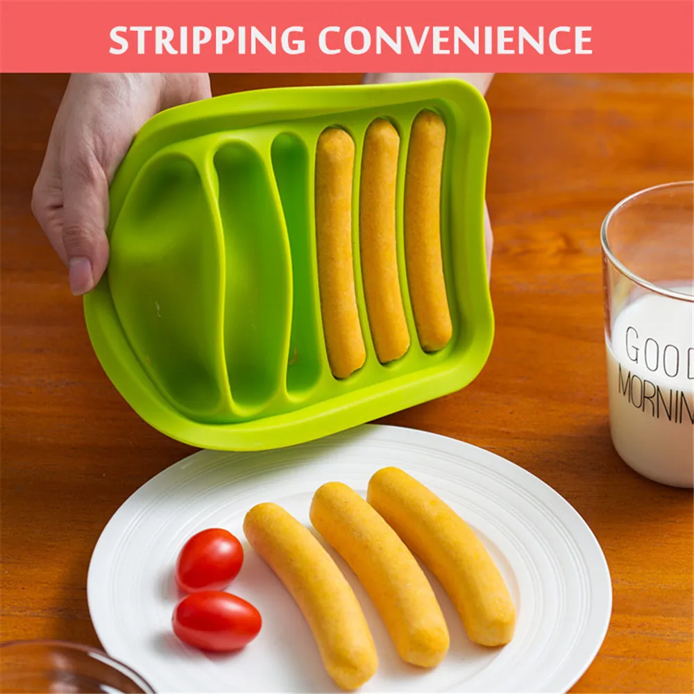 Форма для изготовления колбасы силиконовая многоразовая форма хот-догов и