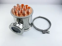 6 154mm od166 7 ss 304 sight glass union with copper bubble plate set tri clamp 663distillation column for homebrewing
