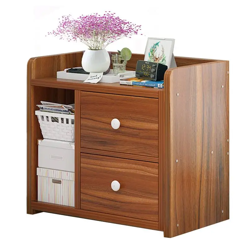 

43*26*40cm Bedside Cabinet Stylish Wood Nightstands Dresser Bedside End Table Nightstand Storage Cabinet Bedroom Furniture