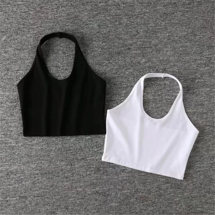 

Womens Sexy Casual Slim Sleeveless Tank Tops Summer Solid Crop Top For Ladies Fitness Vest Women Clothing Summer Tops
